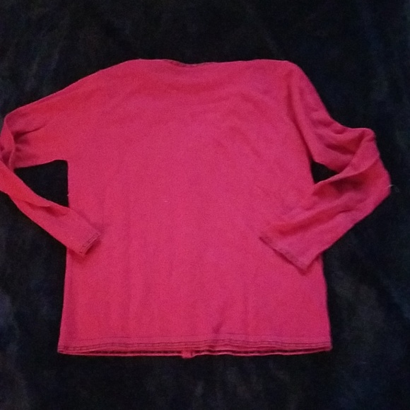 Requirements red mock cardigan sweater size small - Picture 4 of 4